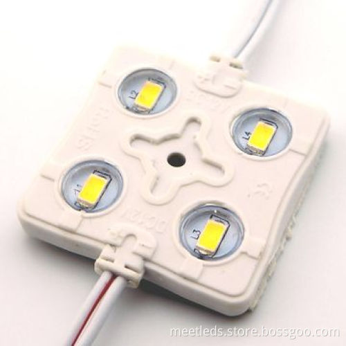 4pcs SMD5730 12V DC Waterproof IP65 Square LED Injection Module Lights with 3-year Warranty